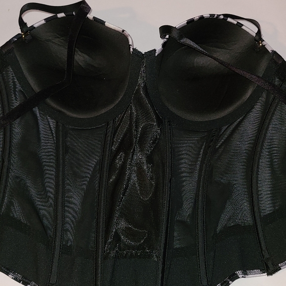 NWT 36D Victoria Secret Gray Leopard Bustier - Picture 8 of 12